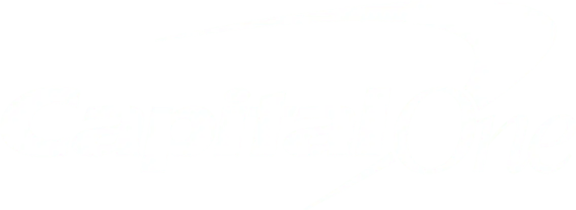 Capital One logo in white letters